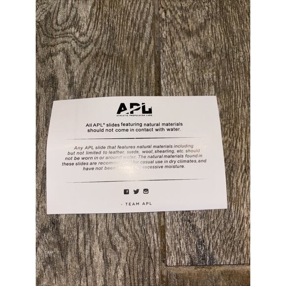 NWT APL Women’s Lusso Slide Sandals Midnight/Pristine Size 9 - Picture 10 of 11